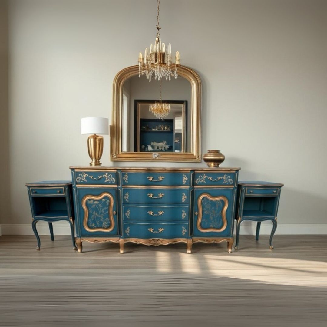 Meja Rias Specta Classic Biru